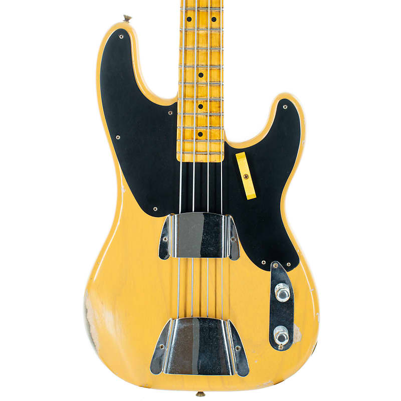 Fender Custom Shop '55 Precision Bass Guitar Maple Relic, Butterscotch Blonde - #18753 image 1
