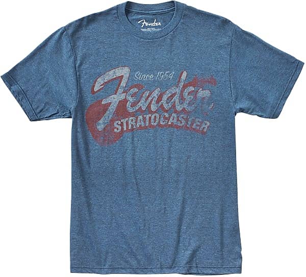 Fender Since 1954 Strat T-Shirt, Blue, Medium image 1