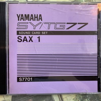 Yamaha Sy77 Sax 1 Waveform and Data Cards