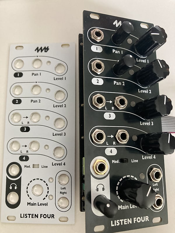 4ms Listen Four White and black faceplates Reverb