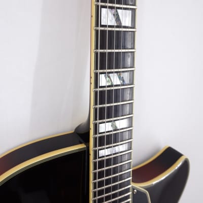 Conti Thinline Jazz Guitar [Peerless 'Equity Model' 2015] Deep Red Burst + Deluxe Mono Gig Bag image 8