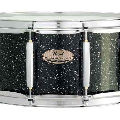 Pearl Session Studio Select 14"x6.5" Snare Drum BLACK HALO GLITTER STS1465S/C316