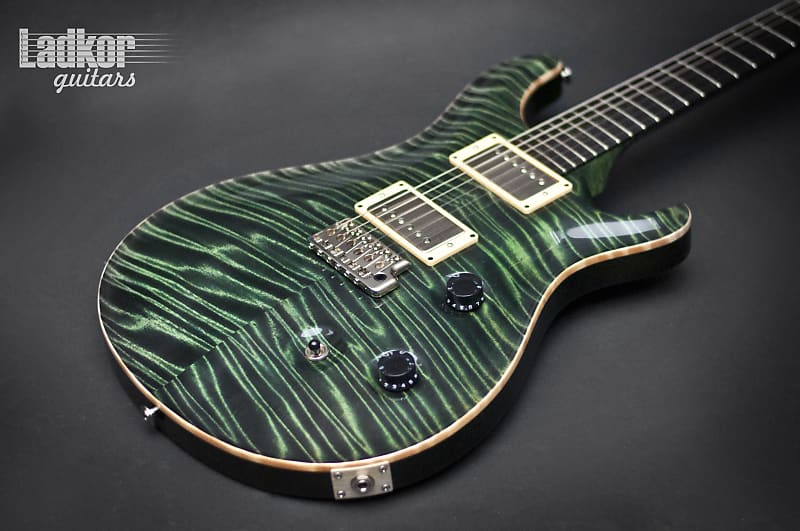 2006 PRS Private Stock Custom 24 Midnight Green Knaggs White Gold Birds Outlines KILLER wide flame top WOW | Reverb