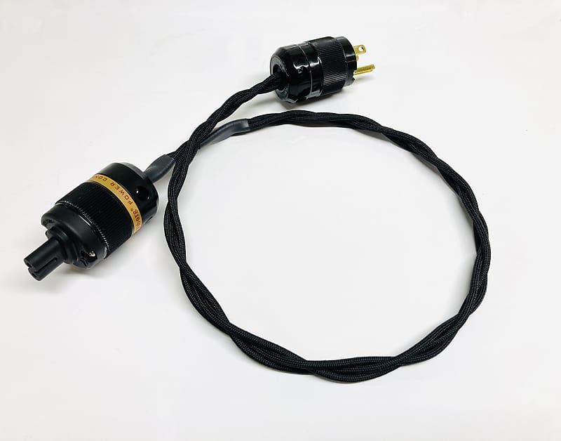 Pine Tree Audio Iso-Braid C7 AC Power Cable 12 ft Black for BlueSound Node 2i  			