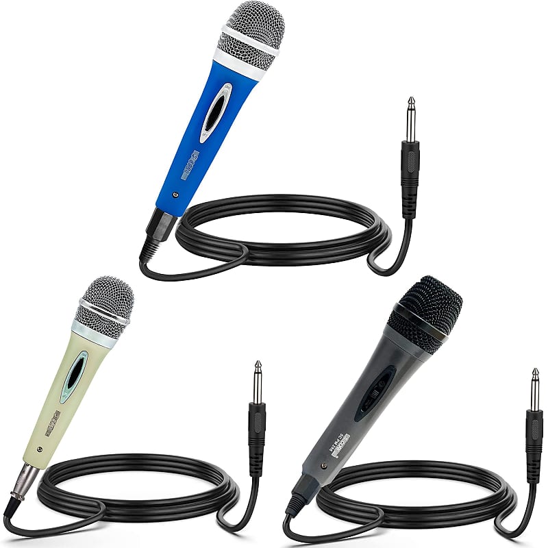 5 Core Professional Dynamic Microphone 3 Pieces Cardiod Reverb