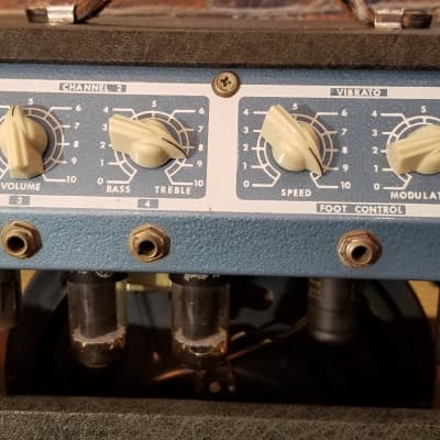 Harmony H306A 15-Watt 1x12"  2-Channel Combo Amplifier  1960s Blue image 8