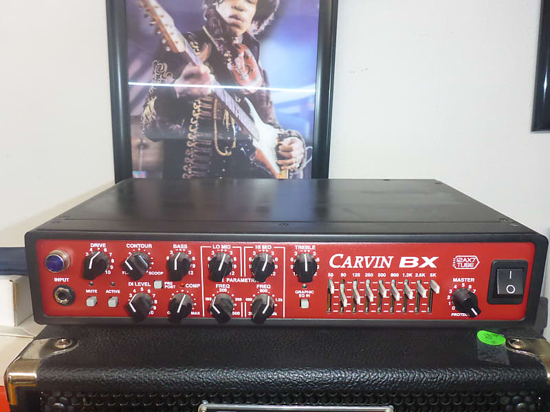 Carvin BX 700 Mono Block Bass Amp Head Red Reverb