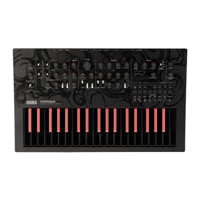 Korg Minilogue Bass Limited Edition 37-Key Polyphonic Analog Synthesizer with 100 Preset Sounds, 8 Voice Modes, and 16-Step Sequencer Onboard image 3