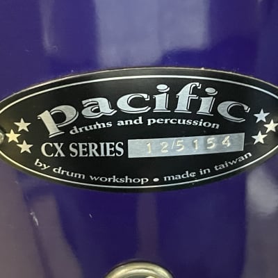 Pacific ans SPL DRUMS Tom 2000s Pearl onyx blue image 4