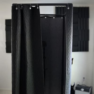 Vocal Recording Booth - SK Full Size Walk In Studio Vocal Isolation Booth with Canopy Roof for Home & Pro Studio image 11