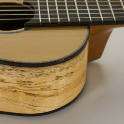 Romero Creations RC-P6-SMG Parlor Guitar Spruce and Spalted Mango "LOJA" Tuned E to E image 3
