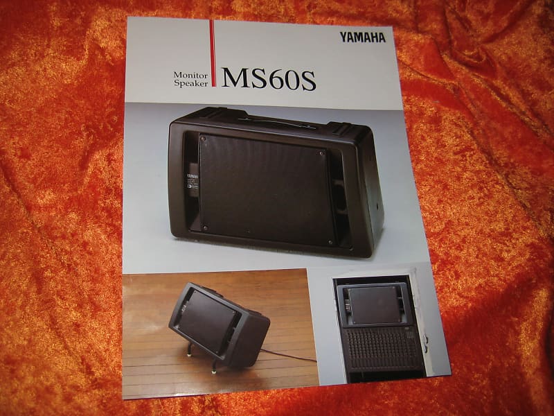 Yamaha MS60S Monitor Speaker Sales Brochure Late '90's | Reverb