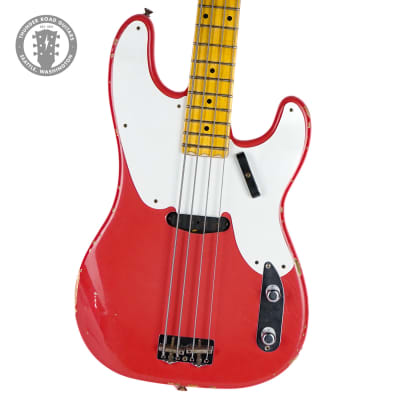 2015 Fender Custom Shop '55 Relic Precision Bass Fiesta Red for sale