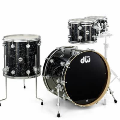 DW Drum Workshop Collectors Series Stainless Steel 5 Pc. Drum Set Kit with  Nickel Hardware $5299.99