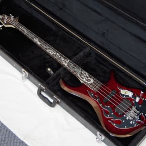 TRABEN Phoenix 4-string BASS guitar NEW Blood Red w/ HARD