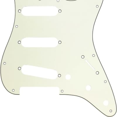 Genuine Fender 62 Stratocaster/Strat S/S/S 11-Hole Guitar Pickguard - MINT GREEN image 1