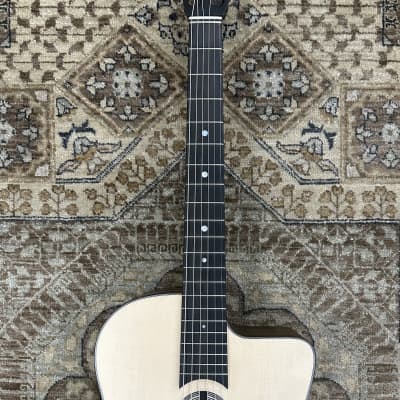 Eastman DM1 Gypsy Jazz Acoustic Guitar in Natural Finish w/ bag, Setup #1682 image 3