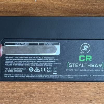 Mackie CR StealthBar Desktop Bluetooth Soundbar 2021 image 5