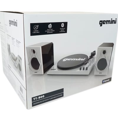 Gemini TT-900 Vinyl Record Player Turntable w/Bluetooth+Dual Speakers TT-900BW image 11
