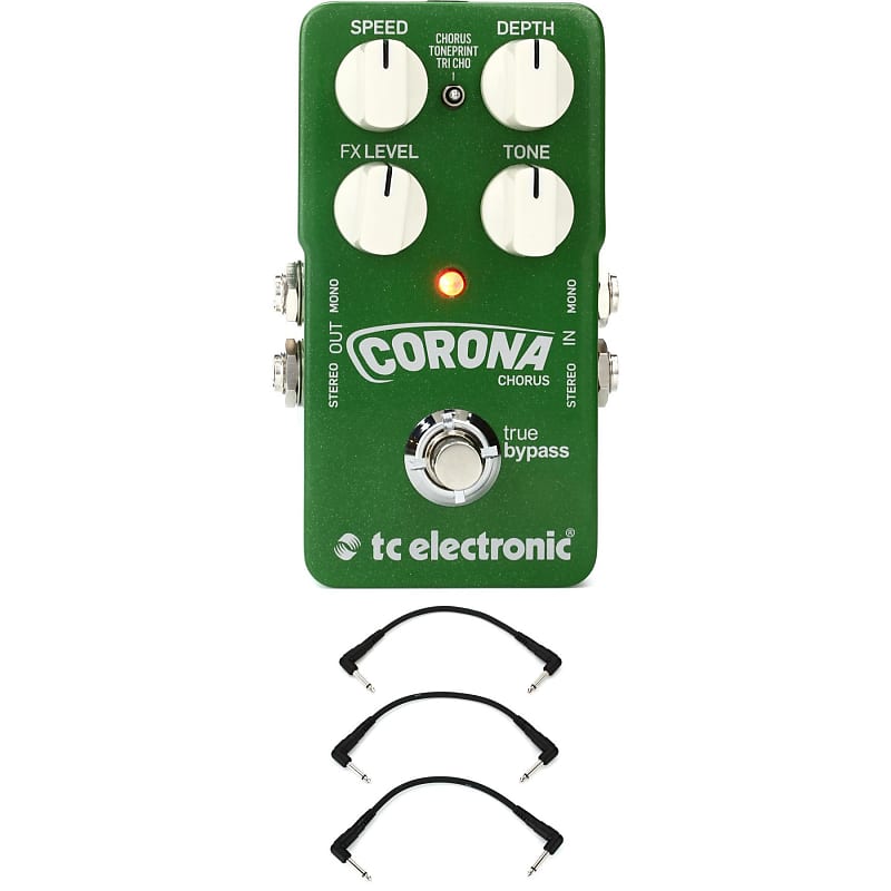 TC Electronic Corona Chorus Pedal with 3 Patch Cables | Reverb