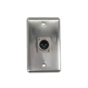 OSP D-1-1XM Duplex Wall Plate with 1 XLR Male Connector
