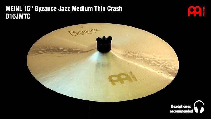 Meinl Byzance Jazz Medium Thin Crash Cymbal 16 image 1