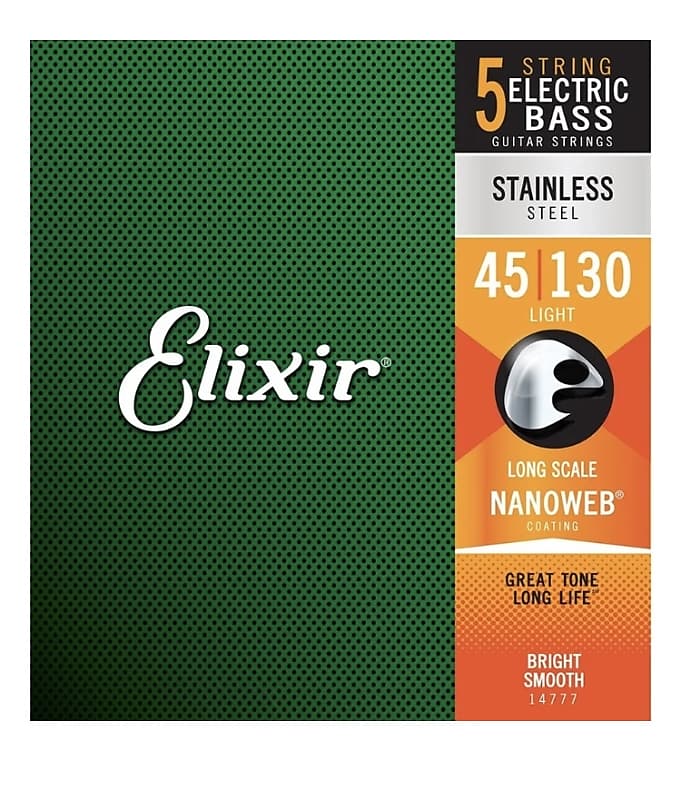 Elixir 45/130 Nanoweb Stainless Steel image 1
