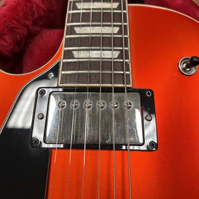 Gibson *MOD* Les Paul Standard '50s Left Handed 2021  Lefty Burnt Orange / Gold Racing Stripe image 13