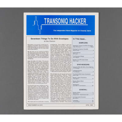 Transoniq Hacker Ensoniq User's Newsletter Issue #46