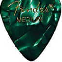 Fender 351 Shape Premium Picks for Guitars Medium 12 Count Green Moto
