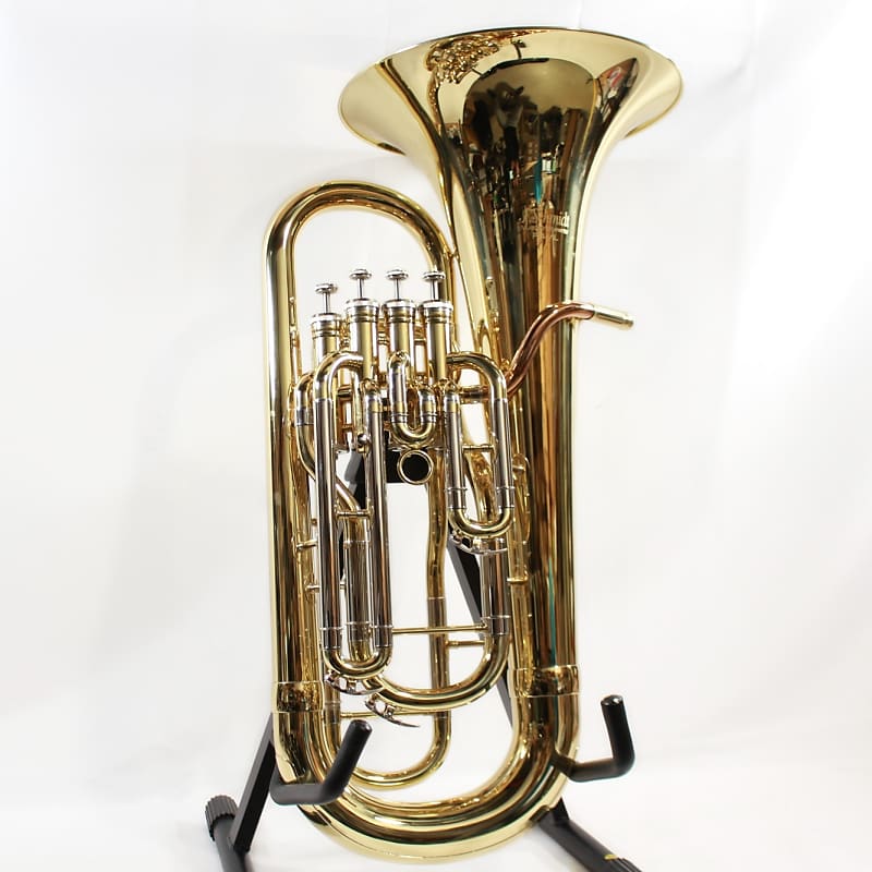 F. Schmidt F4VL 4 Valve Bb Euphonium in Clear Lacquer w/ Case | Reverb