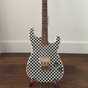 Charvel Boogie Bodies Warmoth Custom early 80's Hand Painted Checkerboard image 1
