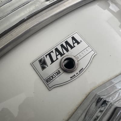 Tama Rockstar 22,12,13,14,16 drumkit (japan!) - White wrap image 7
