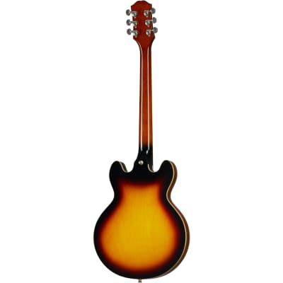 Epiphone ES-339 Semi-Hollowbody Electric Guitar, Vintage Sunburst image 3