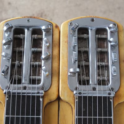 Fender D8 Double Neck Console Steel Guitar 1954 - Butterscotch image 4