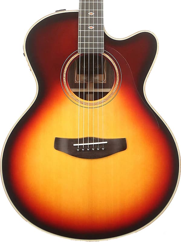 Yamaha CPX1200II Medium Jumbo Acoustic-Electric Guitar, Vintage Sunburst w/ Case image 1