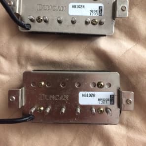 薄型レスポール　Duncan Designed HB-102B 102N 搭載 Seymour Duncan JB (SH-4) VS DUNCAN DESIGNED HB-102