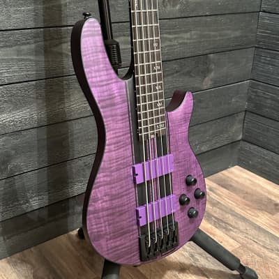 Schecter 5-String C-5 GT Satin Trans Purple 5-String Electric Bass Guitar B-stock image 2