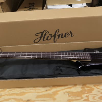 Hofner Shorty Solid Body TRAVEL Electric Bass Guitar HCT-SHB-RB Root Beer with Gig Bag 30" scale image 10