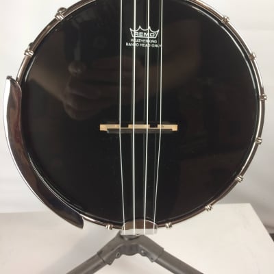 Ortega Guitars OUBJ100 4-String Banjolele Banjo-Ukulele, Satin Black w/ Bag image 2