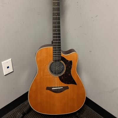 Yamaha A1RVN A Series Acoustic-Electric - Traditional Western Body with Cutaway, Solid Sitka Spruce Top, Rosewood Back & Sides, SRT System 72 Piezo Pick-up and Preamp, 3-Piece African Mahogany Neck, Rosewood Fingerboard - Vintage Natural image 1