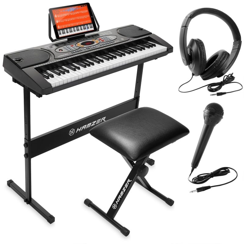 Marisflo Keyboard Stand L100 Compatible for Yamaha Keyboard P143, P145,  P223, P225, Wooden, Black