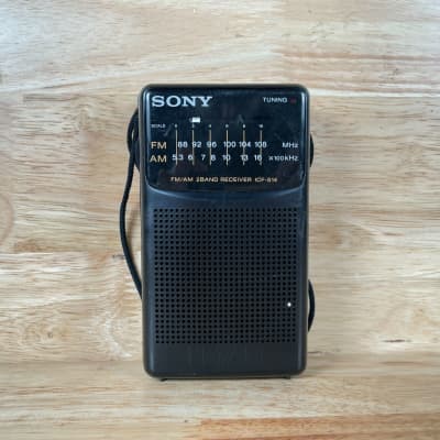 Receiver Radio Black AM/FM Handy Band 108 | 2 Reverb Sony ICF-S14 MHz Portable