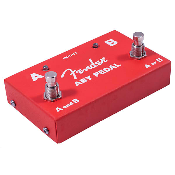 Fender 2-Switch ABY Pedal, Red image 1