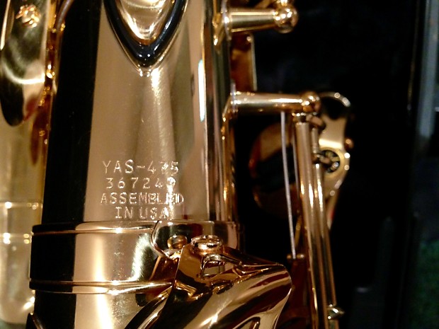 Yamaha YAS-475 Alto Saxophone Intermediate USA model Gold Lacquer