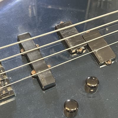 1987 Charvel 3B Bass Cobalt Blue MIJ Made in Japan Neck Thru w case image 5