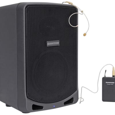 SAMSON XP106WDE 6" Portable Rechargeable Bluetooth Powered PA DJ Speaker+Headset image 1