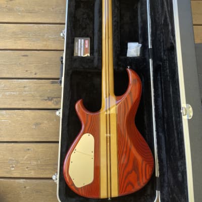 Aria Pro II SB-1000 Bass 1981 Padauk Red MIJ Matsumoku image 12