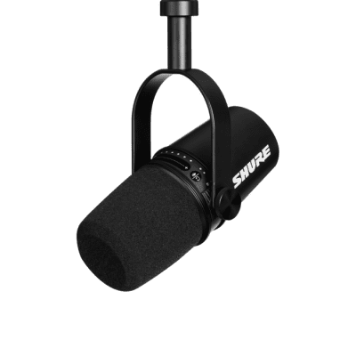 Shure MV7 Dynamic USB/XLR Podcast Microphone - Black image 1