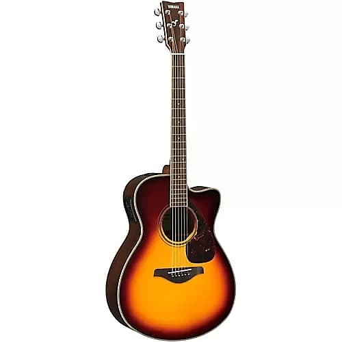 YAMAHA FSX830C BS  SMALL BODY ACOUSTIC ELECTRIC GUITAR SOLID TOP ROSEWOOD B/S image 1